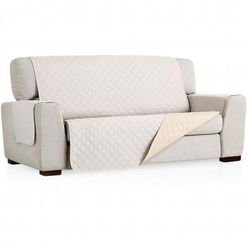 Cubre sofá reversible marfil 2 plazas Belmarti