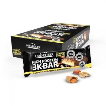 Layenberger Eiwitreep Drievoudige Smaak Pinda Amandel Kokos (21x45g)