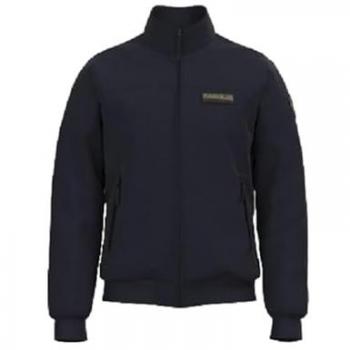 Napapijri Green XL Men's Polyamide Windbreaker with Design Detail