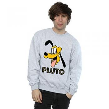 Hoodie Uomo Bianco con Disegno di Plutone