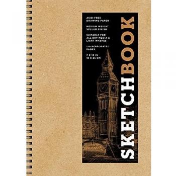 Sketchbook basic medium spiral Kraft by Union Square & Co.