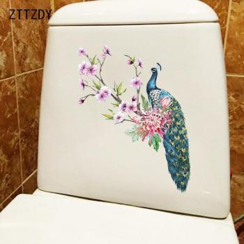 Rama Elegante: Pegatina de Pavo Real para Paredes