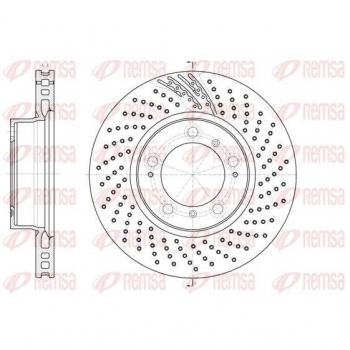 Porsche Bremsscheibe REMSA 61133.11
