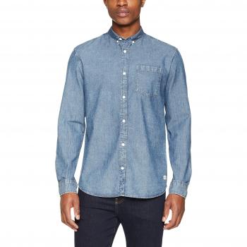JACK & JONES Camisa Vaquera Jornew Erik, Azul, Fit Slim