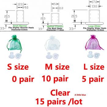 15 Pairs High Heeler Heel Stoppers