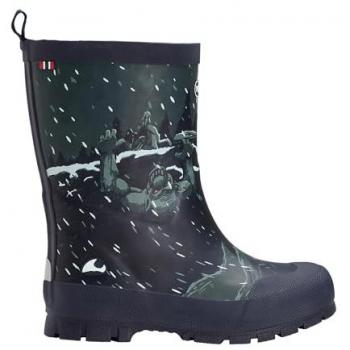 Viking Kinder Gummistiefel mit Thermo-Futter Blau/Grau