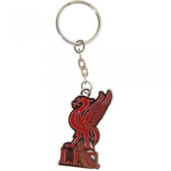 FC Liverpool Official Crest Keyring – Red/Silver