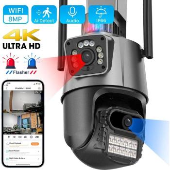 Surveillance PTZ Ultra HD 4K 8MP