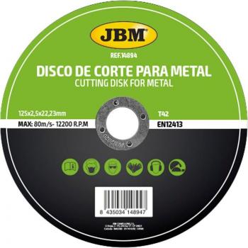 Disco T42 JBM 125x2.5mm de Corte Industrial