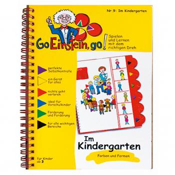 Go, Einstein, go! / Das neue Lernsystem: Spielen und Lernen mit der perfekten Selbstkontrolle: Go, Einstein, go!: Übungsbuch: Im Kindergarten: Farben und Formen