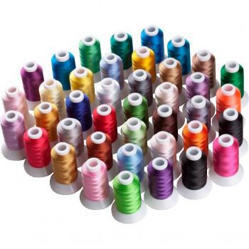 Simthread 40 Farben Stickgarn mit 5 Spulen