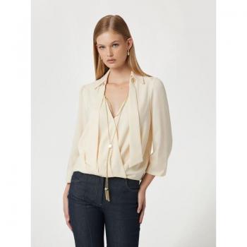 Blusa Marciano con Inserciones Doradas