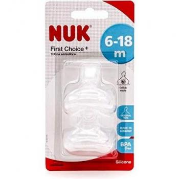 TETINA SILICONA 2 M ANTICÓLICO 6-18 M 2 UDS