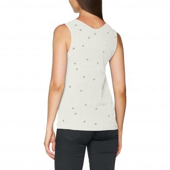 VERO MODA Vmbig Dot S/l Midi Top, Camiseta sin Mangas para Mujer, Blanco, Talla 40