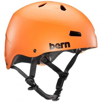 Bern Macon Orange EPS Helmet for All Genders