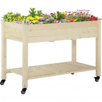 Bâti Urbain Étagère Bois avec Tissu Géotextile