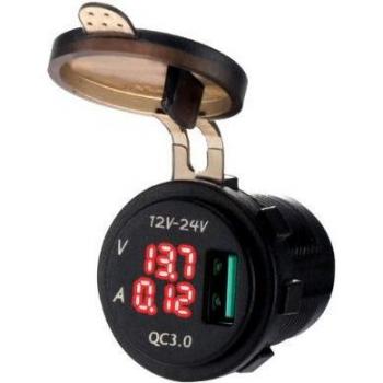 PowerJet 12‑24 V Quick Charge 3.0 USB Charger
