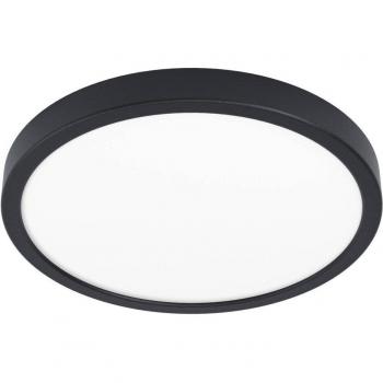 Plafoniera Fueva 5 in Acciaio Nero con Luce LED 20,5W 3000K