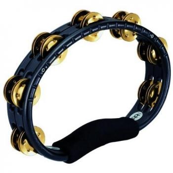 Meinl A B S Hand Held Tambourine Brass Jingles Black Black