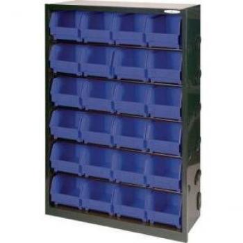 Half Height Storage Bin Units with 24 Bins