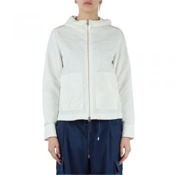 Pure White Embossed Ladies' Light Coat – Colmar