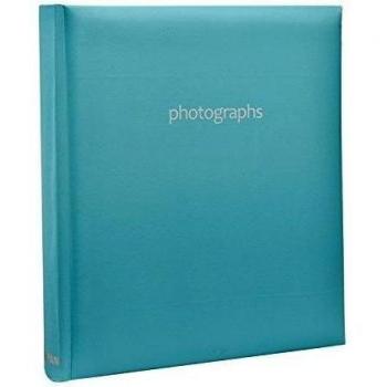 120-Spot Arpan Light Blue 5x7 Photo Album with Slip-In Memo Pages