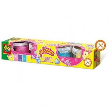 SES Creative Pâte à Modeler Pailletée 4x90gr
