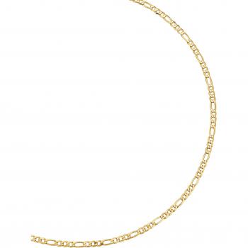 KLiNGEL Figaro‑Schmuckkette in Gelbgold, 45 cm, 14 Karate