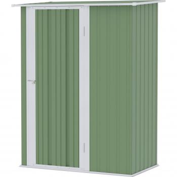 Caseta de Jardín Verde Outsunny 142x84x189 cm