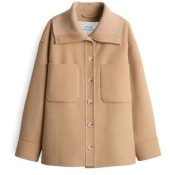 Opus Veste JOSIA en laine marron clair taille 40