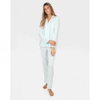 Manga Larga Pijama Admas Homewear Azul Clásico