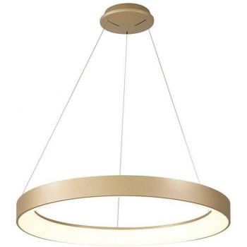 Tunable 50W LED Ring Pendant – 65cm, Gold, 3000K‑6000K, 3500lm, Remote, 3-Year Warranty