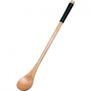 Cuchara agitada de madera para sopa