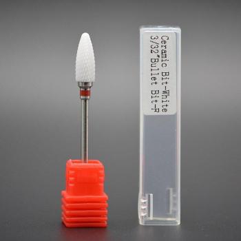 Nail Drill Bit 3/32 Ceramic White