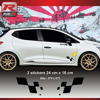 Décalcomanie Renault Sport Damier pour Clio, Megane, Twingo