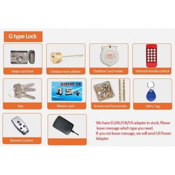 Convenient Electronic House Lock with Smart Magnetic Feature, RF Card, 125KHZ