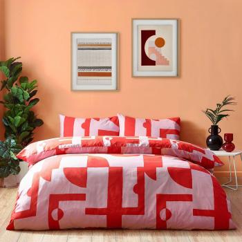 Urban Art Deco Graphic Duvet Cover and Sham Set