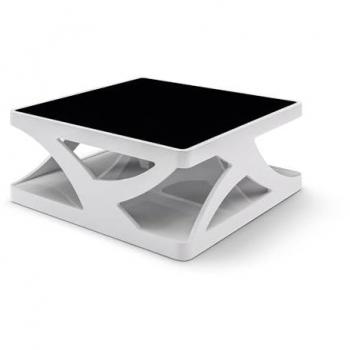 Hochglanz Couchtisch 90x90 cm Glas Beistelltisch Wohnzimmer Tisch