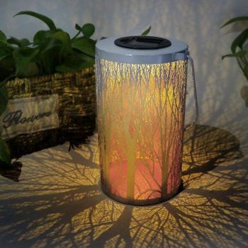 Outdoor LED Solar Lantern with Retro Design
