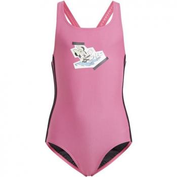 Minnie Mouse Swimwear Infantil Rosa, 3 Franjas – adidas x Disney