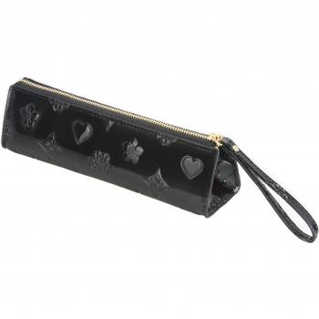 Trousse de Crayons Adultes Kstarplus – Lame Cuir Noir, Zipper YKK