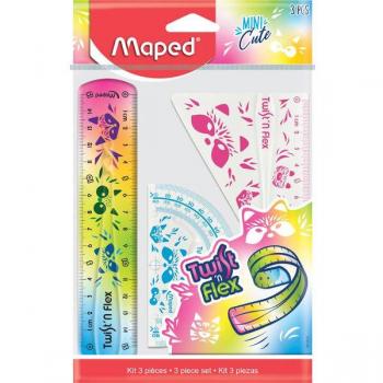 Maped Mini-Geometrie-Set, 3-teilig, Twist und Flex