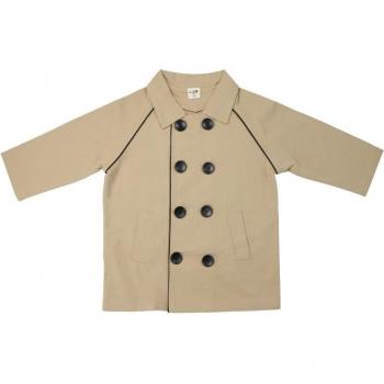 Veste d'extérieur garçon, trench-coat kaki, coupe-vent classique