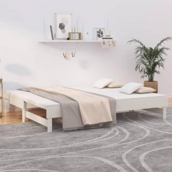 White Pine Wood Pull-out Day Bed 2x(100x200) cm