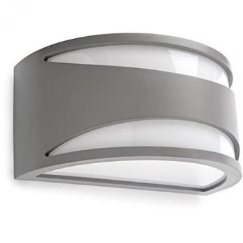 Leds C4 Lighting Napoli 1 Light Outdoor Wall Light Grey IP65, E27