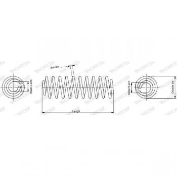1 Molla di Sospensione MONROE SP3659 (Variante)