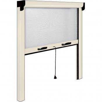 Zanzariera Opera 160x160 cm a Molla, Vertica – Finestra/Balcone – Avorio