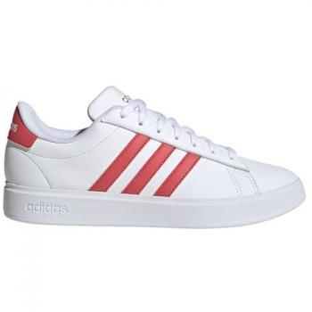 Scarpe Sneakers Adidas Grand Court 2.0 Bianco Rosso Intensivo Donna