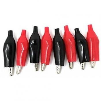 COCCODRILLI ROSSO E NERO 8 Pezzi (4 ROSSI+4 NERI) 42 mm LUNGHEZZA
