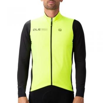 Chaqueta Alé Solid Fondo 2.0: Diseño Amarillo Fluorescente + Detalle Negro – L